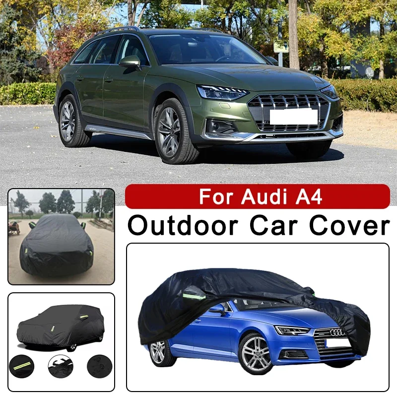 

Outdoor Car Cover Waterproof Dustproof UV Sun Protection, Full Car Protector Exterior Accessories For Audi A4 B5 B6 B7 B8 B9