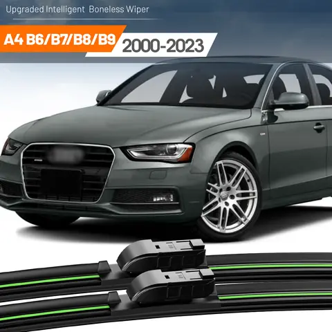 앞유리 와이퍼 블레이드, 아우디 A4 B6 B7 B8 B9 2000-2023, 2005 2010 2011 2012 2017 2018, 앞유리 창 액세서리, 2 개