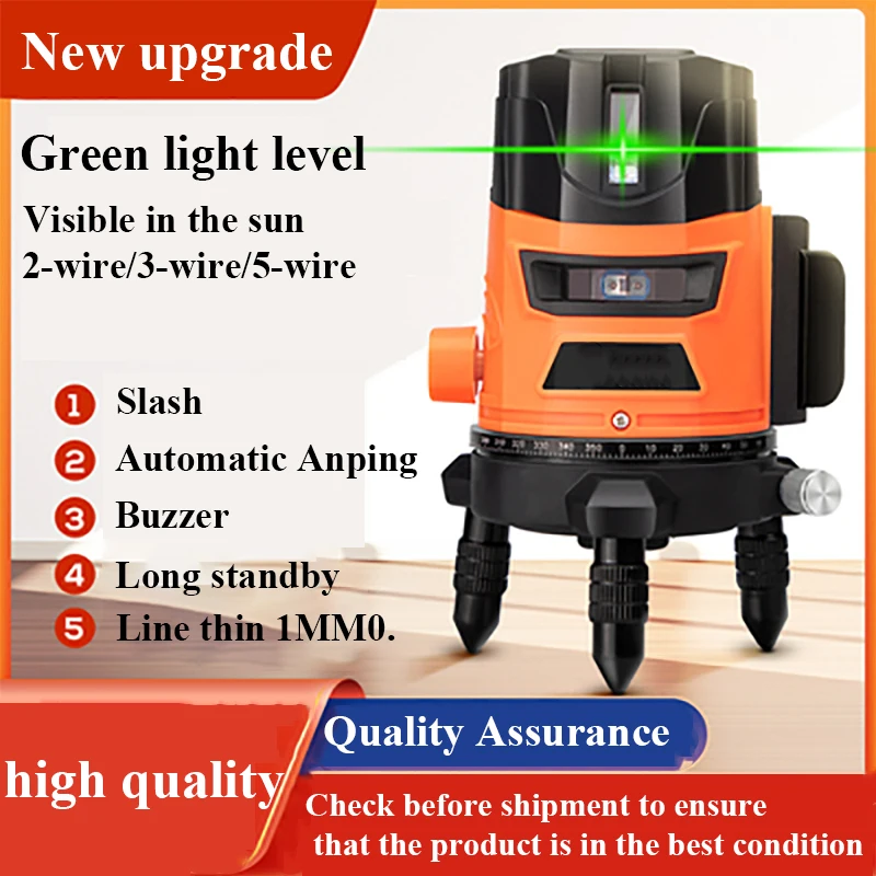 

Super Powerful Laser Level Horizontal Vertical Cross Lines Laser Leveling Unit Laser Guide Green Laser Pointer Straight Line