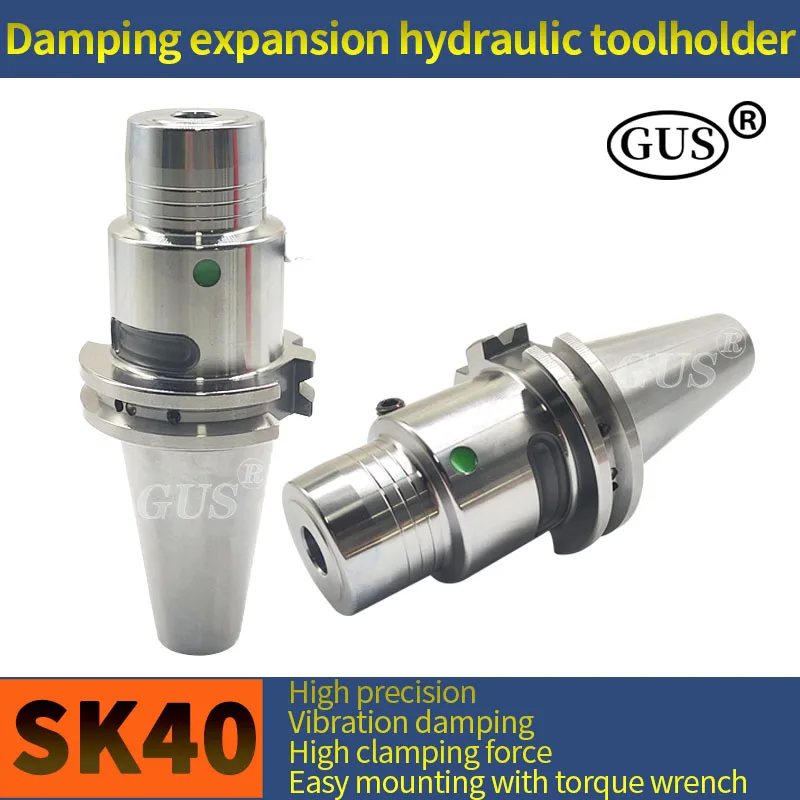 GUS SK40 Damping expansion hydraulic toolholder PHC06/08/10/12/16/20/25/32 clamp High precision Vibration damping Knife handle