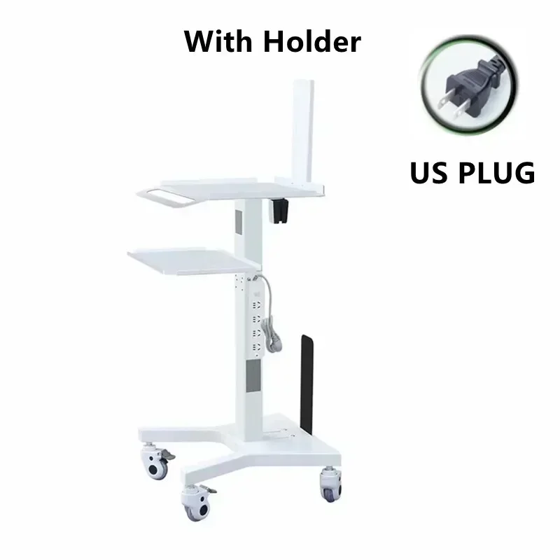 Scanner Cart Tool Cart with Bracket Tray Hoder Mobile Workstation