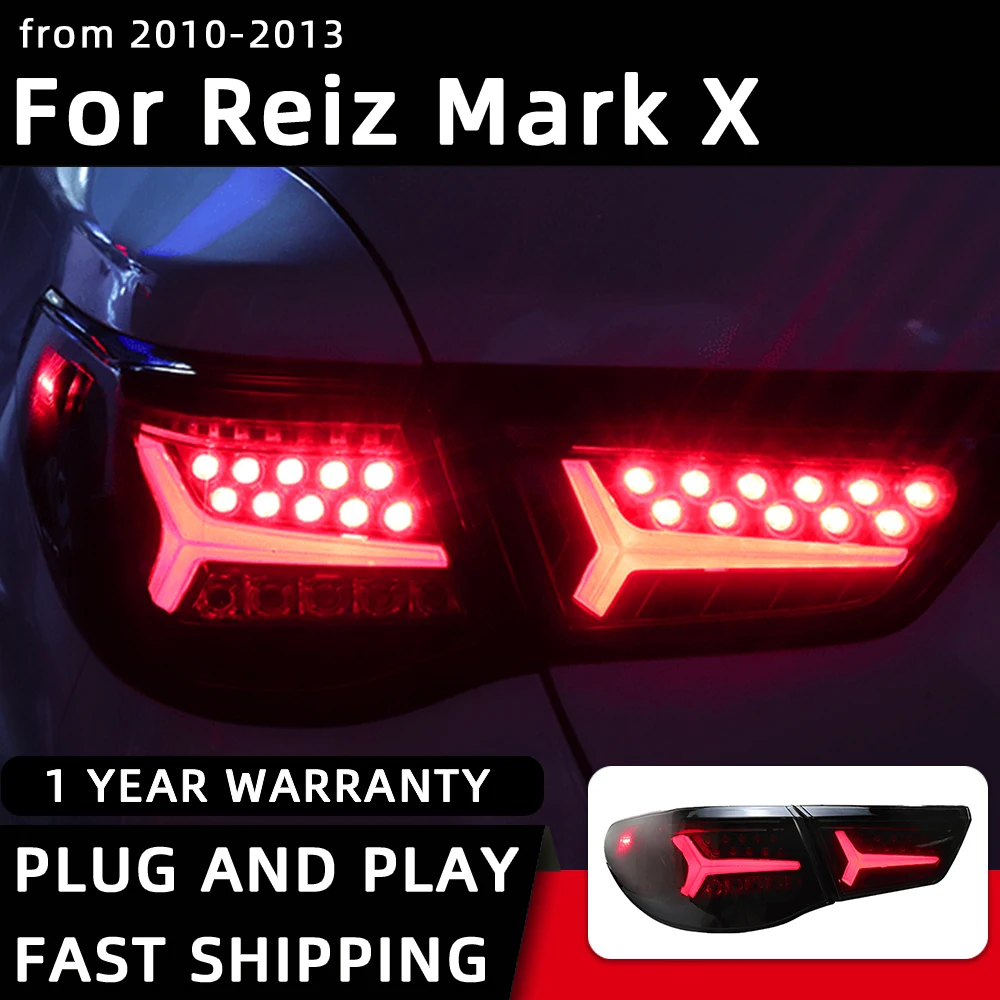 

Car Styling Taillights for Toyota Reiz LED Tail Light 2010-2013 Mark X Tail Lamp DRL Rear Turn Signal Automotive Accessories