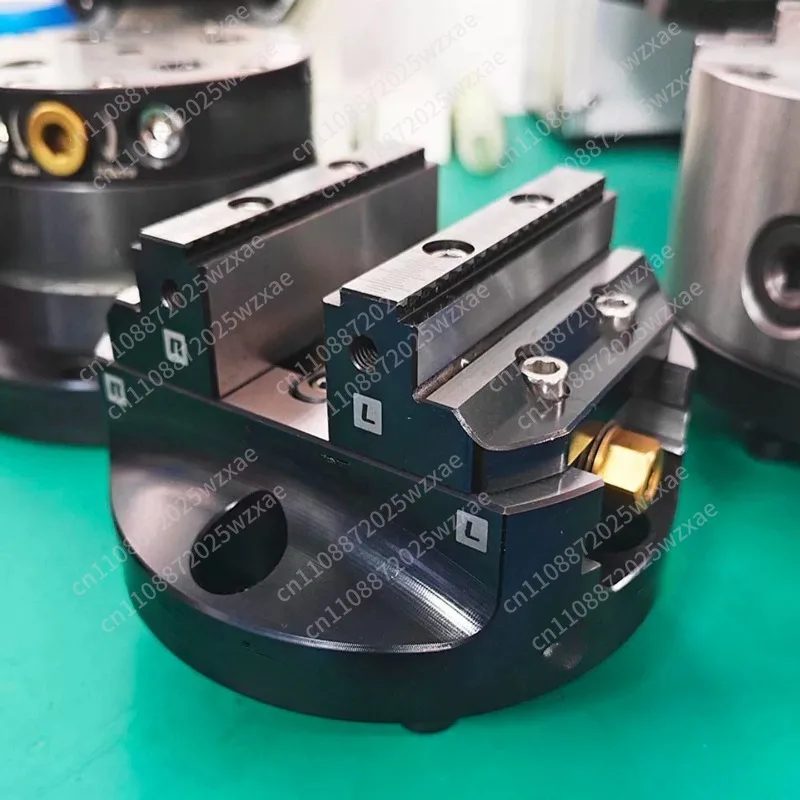4/5 Axis CNC Self-Centering Disc Vise - 0.02mm Precision, 150Nm Torque, Hardened Alloy Steel DJ-AIX5-D125/DJ-AXIS5-D170