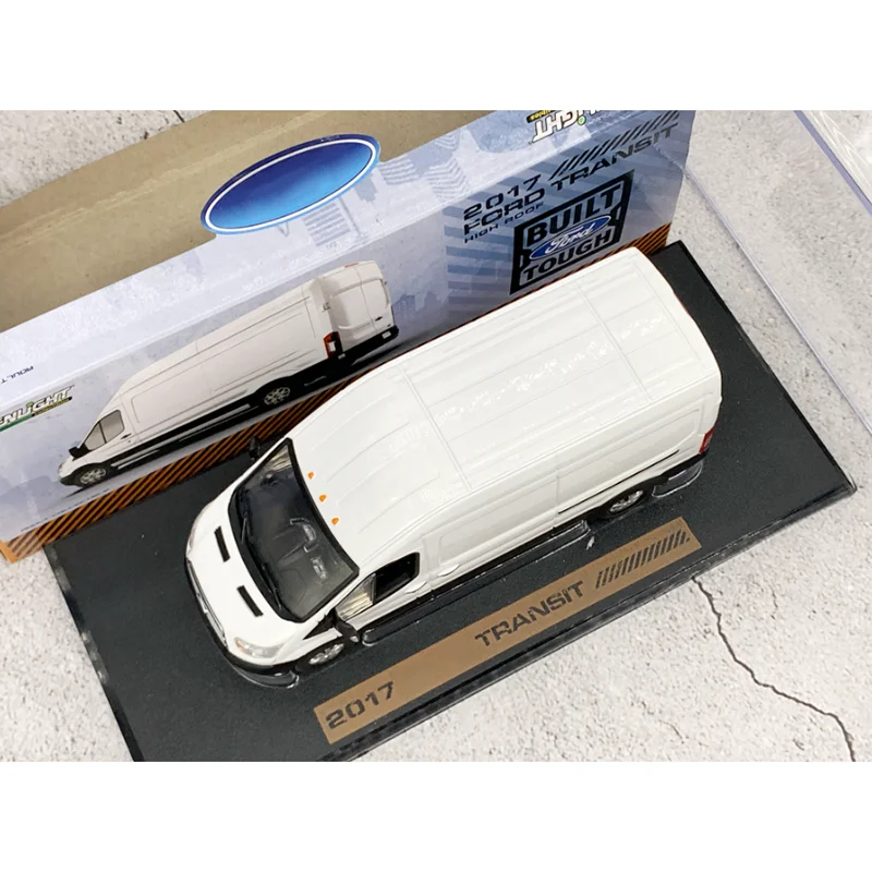 Greenlight Diecast 1:43 Skala 2017 Transit Van Model Samochodu ze Stopu Wykończony Model Symulacyjny Kolekcja Dekoracja Prezent Zabawka Statyczny Model Wystawowy