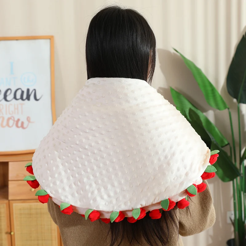 Chal con ramo de rosas, regalo romántico para el Día de San Valentín, manta de flores rojas y rosas, ramo de novia creativo, feliz día de San Valentín, 2026