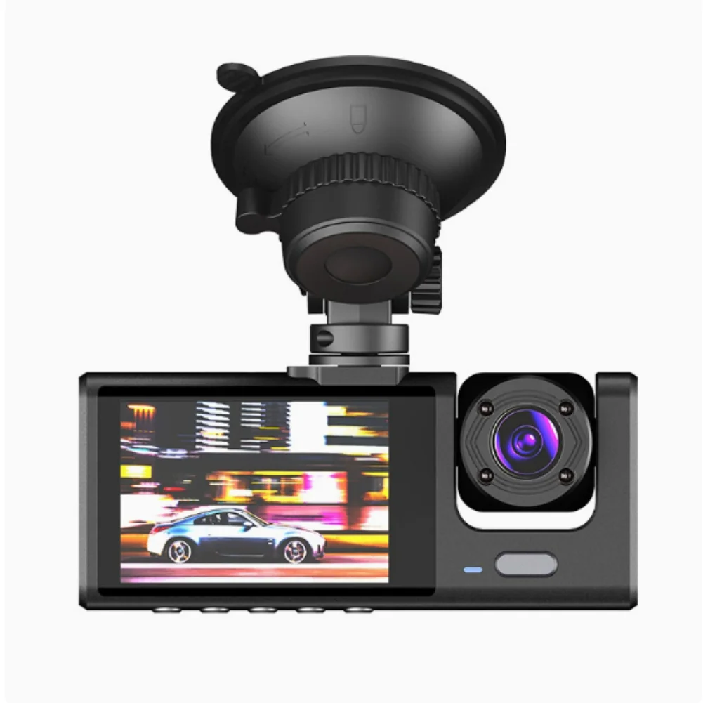 HONG TONG New Dual-lens WIFI Dash Cam with High-definition Night Vision and Reverse Image Function