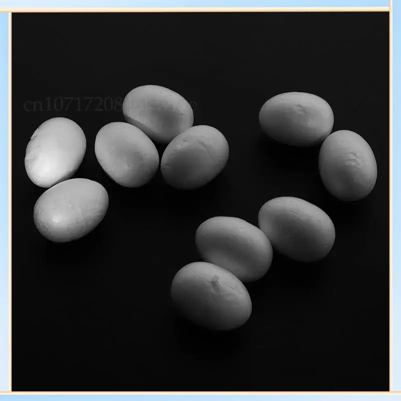

-A60I 60 Eggs 6 Cm White Easter Egg Decorative Egg For Painting Or Sticking
