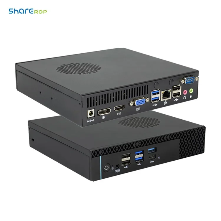 Sharerdp Factory OEM ODM Latest H610 12 Gen Computer Processors 12V Mini PC Desktop Computer Core I3 I5 I7 DDR4 Window 10