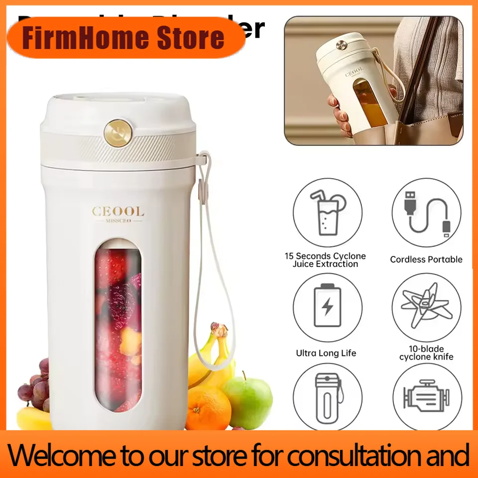 FirmHome FirmHome StoreNew 10 Blades Electric Portable Blender 350ML Juicer Fruit Mixers USB Rechargeable Smoothie Juicer Cup Squeezer Ju - Aliexpress Deal