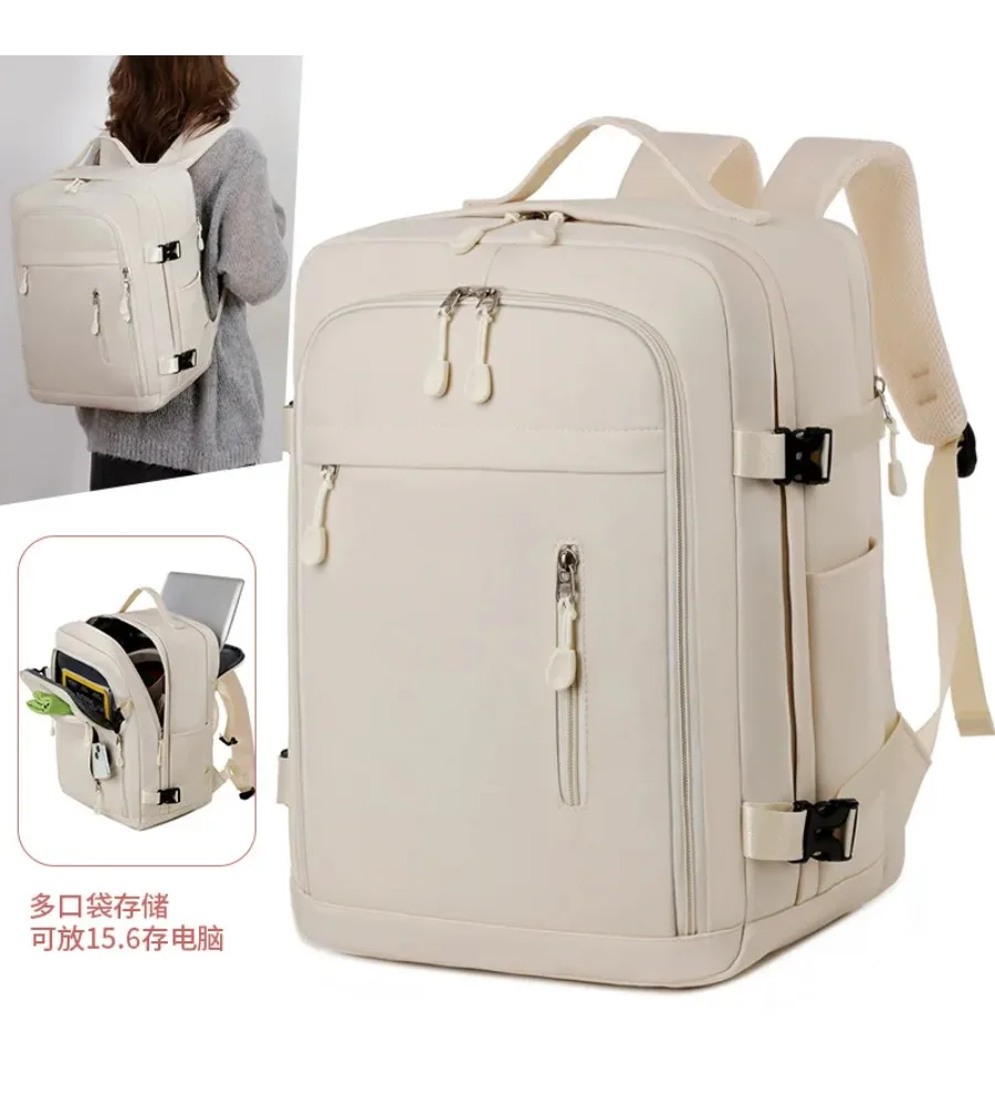 Dry And Wet Separation Travel Backpack With Luggage Strap For Short Business Trips And Daily Use