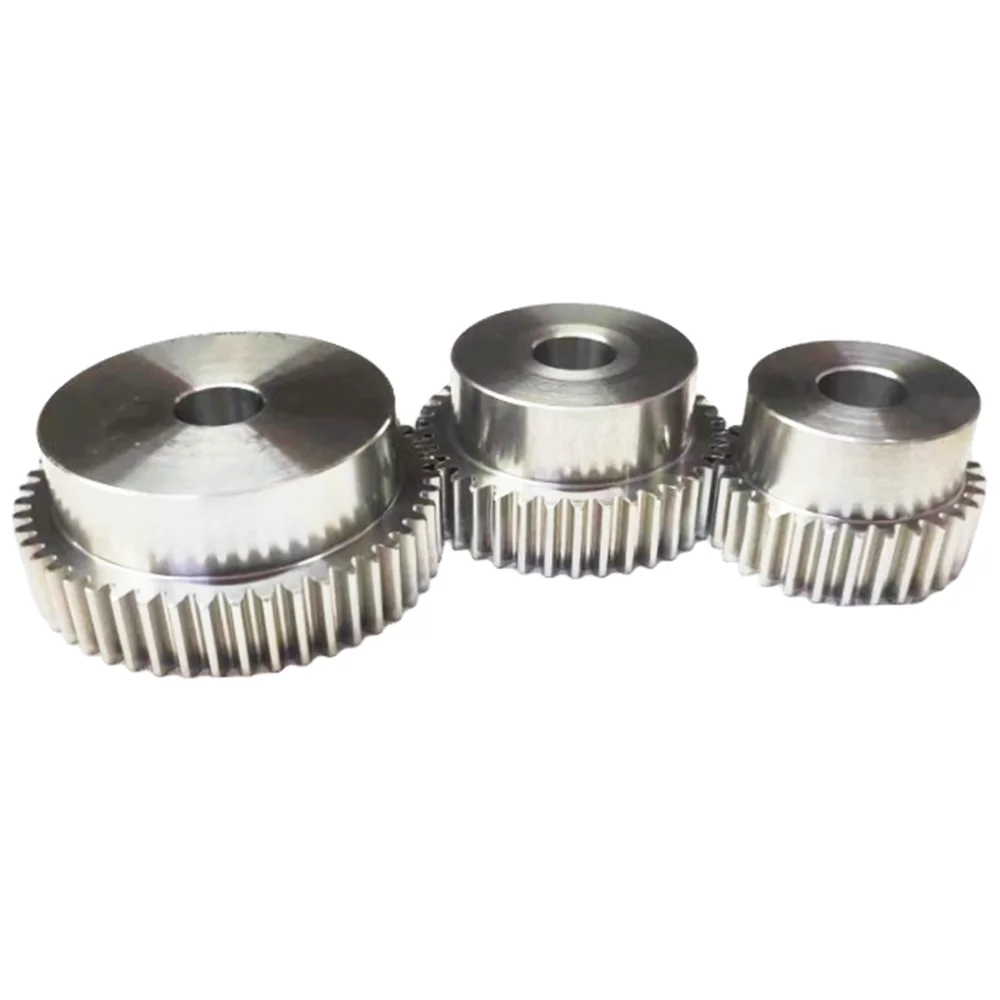 1M Stainless Steel Step Spur Gear 1M 30/32/34/36/38/40/42/45/48/50/52/58 Teeth 10mm