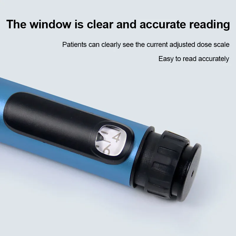 3ml Reusable Disposable Medical Injection Pen Variable-Dose Metal Plastic Home Use 50g Weight