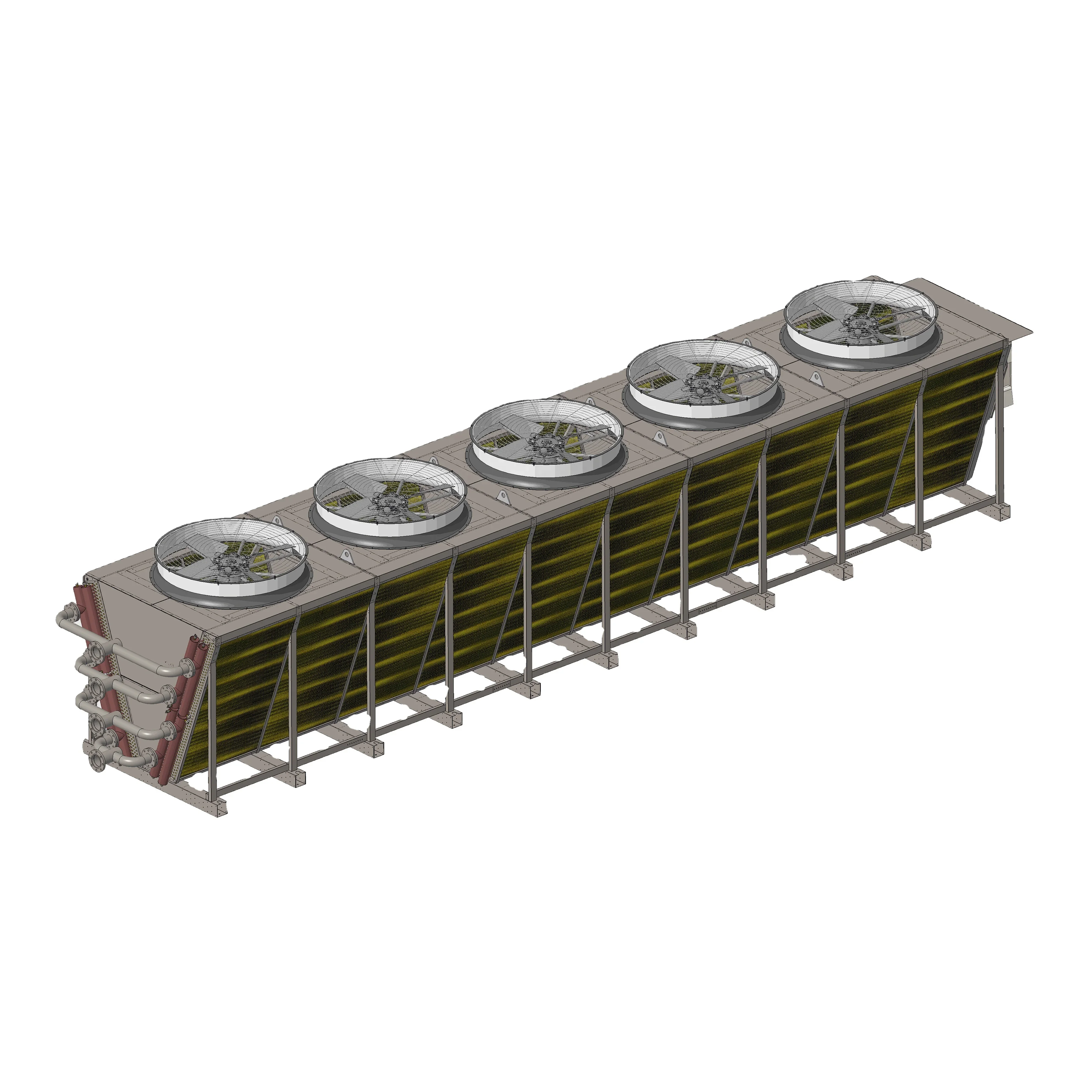 

2024 Hot Sales 1000KW air cooled condenser adiabatic cooler oil cooler fin tube heat exchange dry cooler