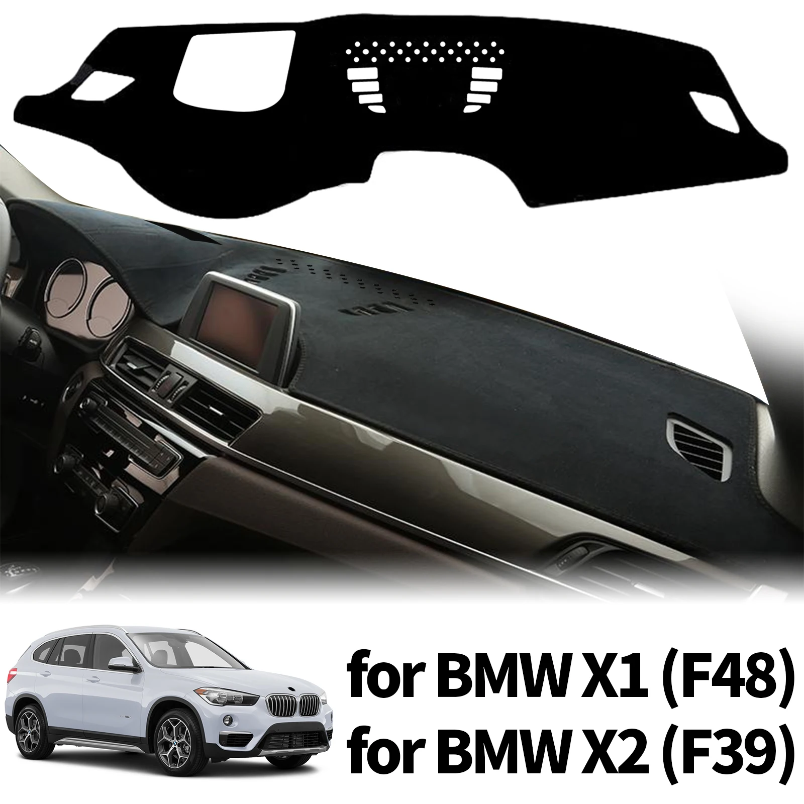 

for BMW X1 (F48) 2016-2021 for X2 (F39) 2018-2022 Car Dashmat Dashboard Cover Pad Protective Carpet DashMat Sunshade Accessories