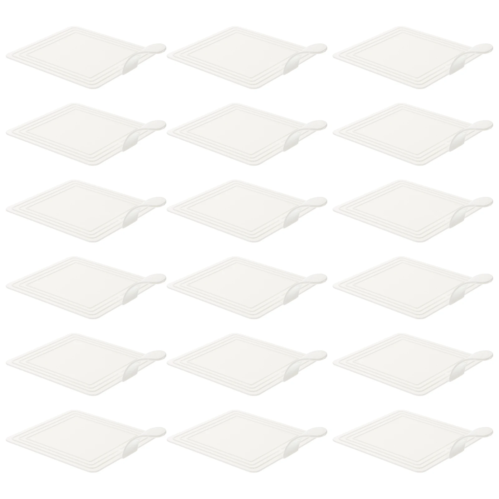 

100 Pcs Mousse Tray Square Cake Base Dessert Boards Mini Plates Bottom Trays Making Supplies Safe Environmental