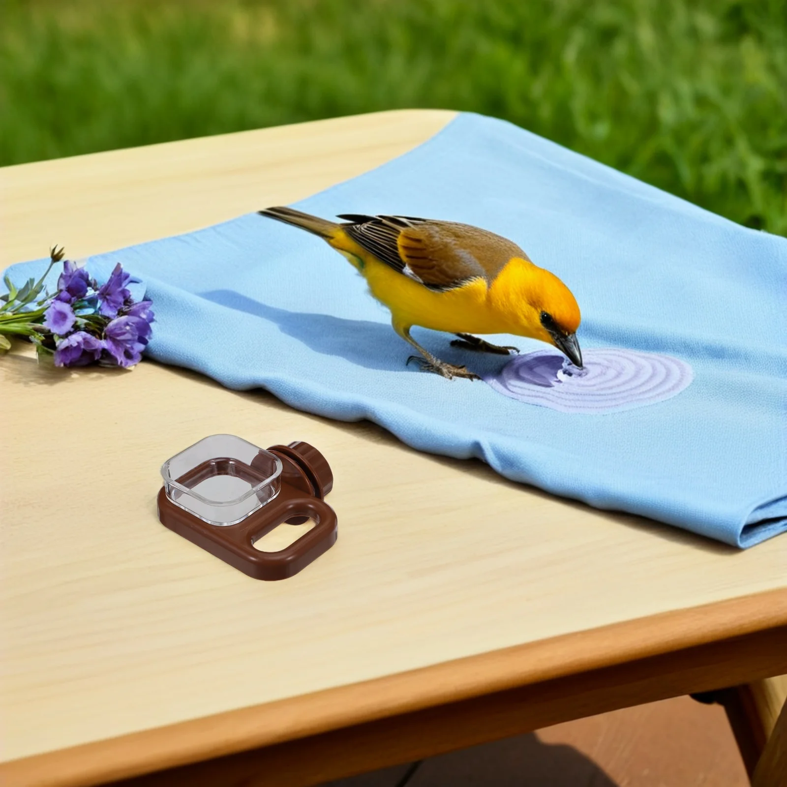 

Bird Cage Waterer Durable Easy Clean Pet Bird Feeder Safe Non Toxic Transparent Design for Small Parrots Canaries Finches