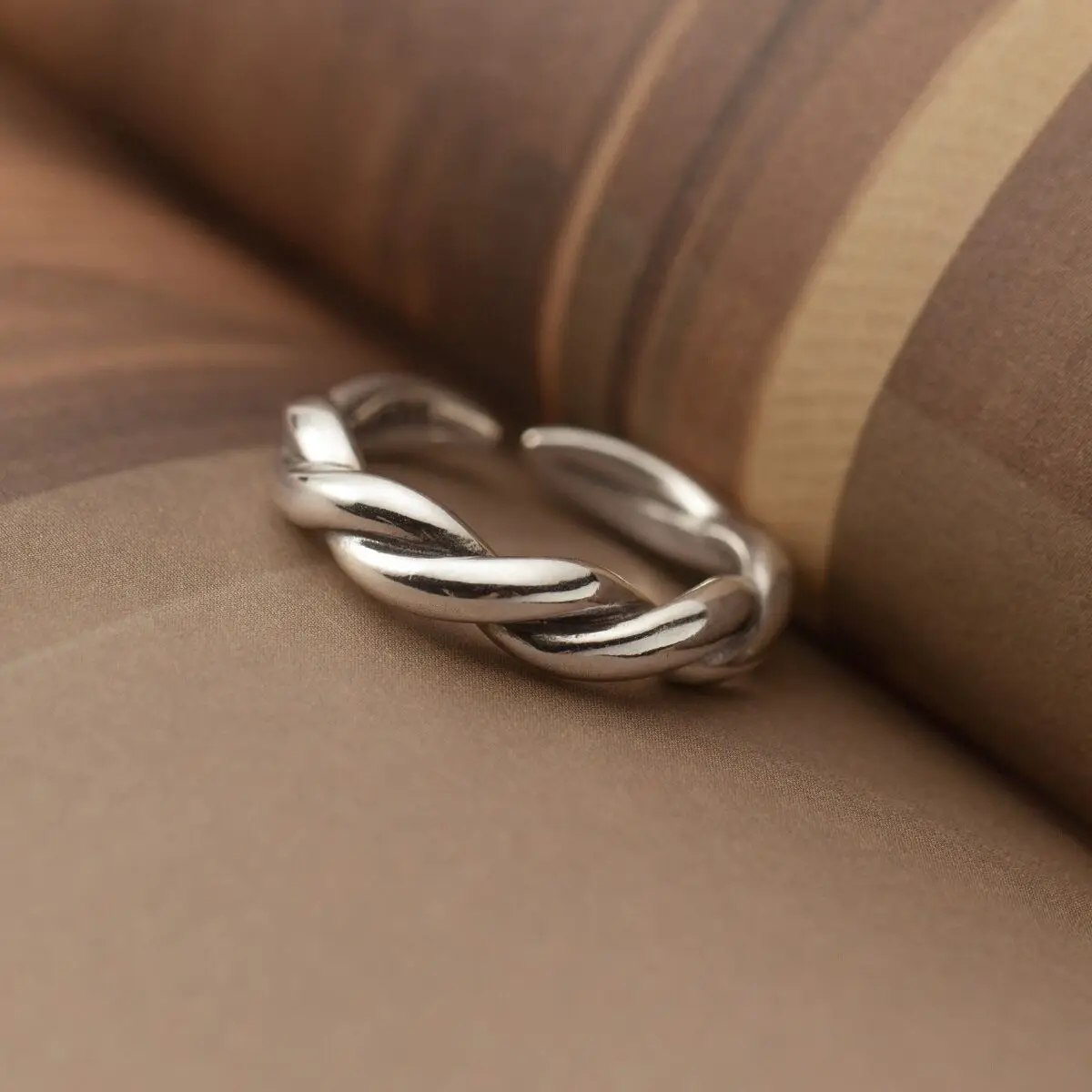 925 Sterling Silver Rings For Women Simple Minimalist Cross Open Finger Ring Fashion Band Female Bijoux Birthday Gift