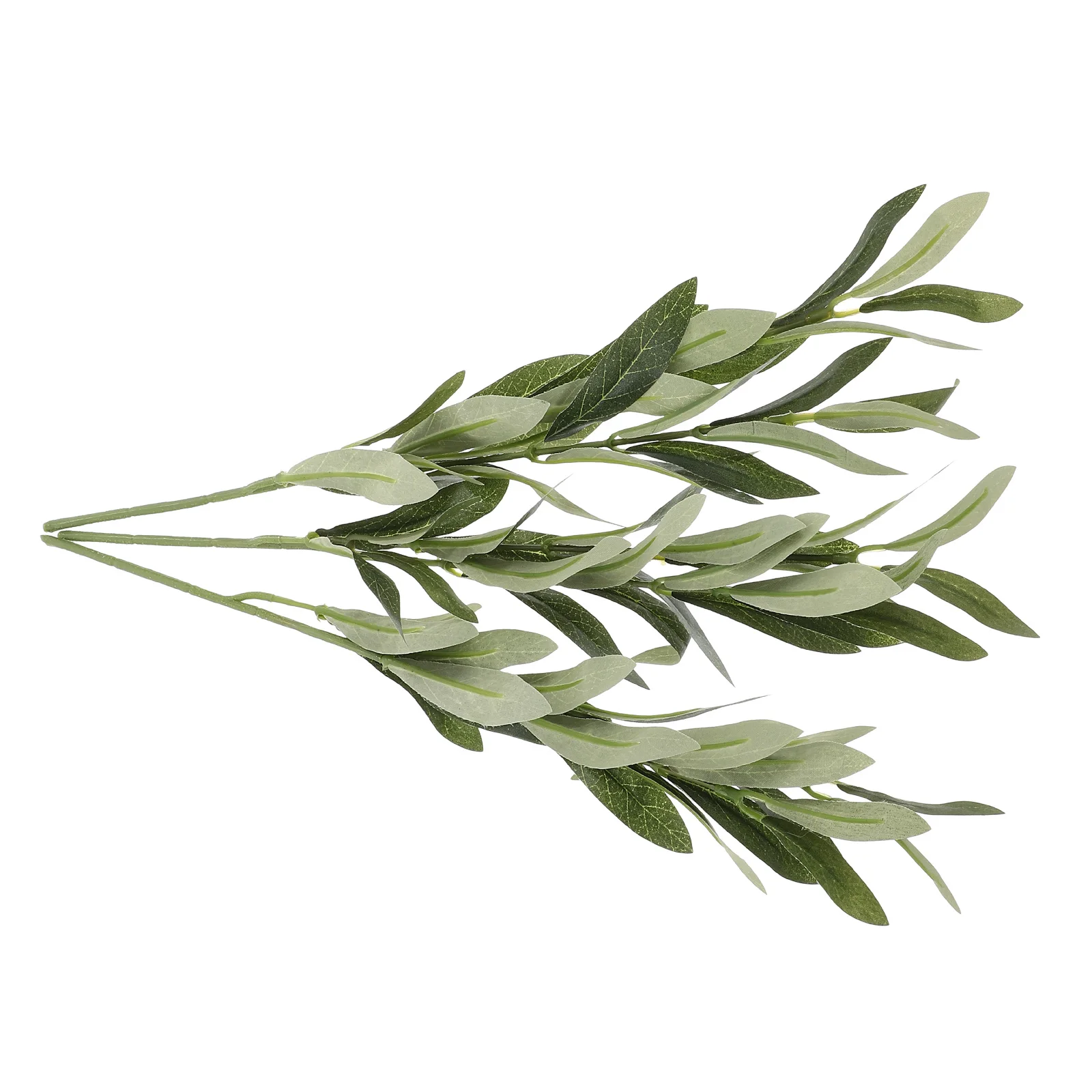 

3pcs Artificial Olive Branches Realistic Fake Decor Desktop Plant Decorative Faux Branches Stems For Vase Wedding