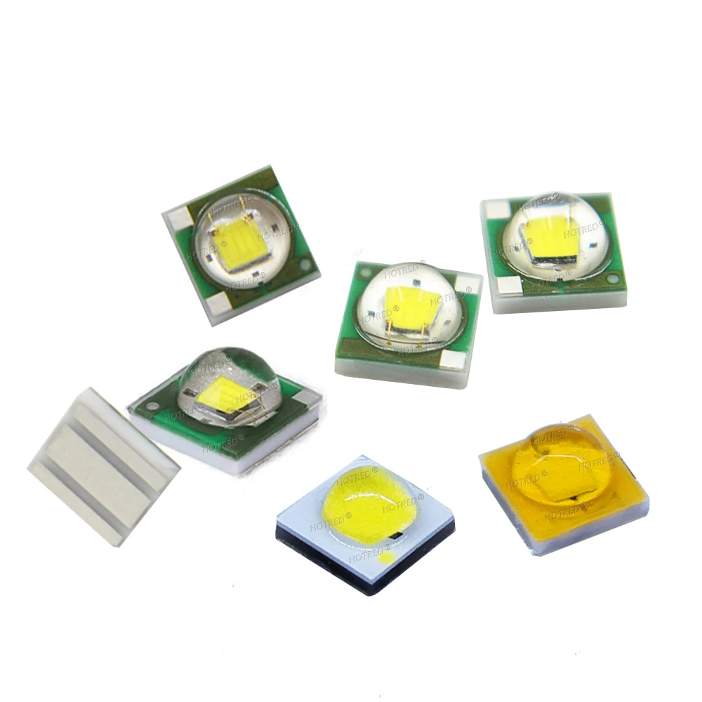 Linterna de cabeza para automóvil, luz led de 1-3W, 10-100 piezas, 3535 SMD, 3W, Chip blanco neutro frío y cálido, 3000K, 4500K, 6500K, 10000K