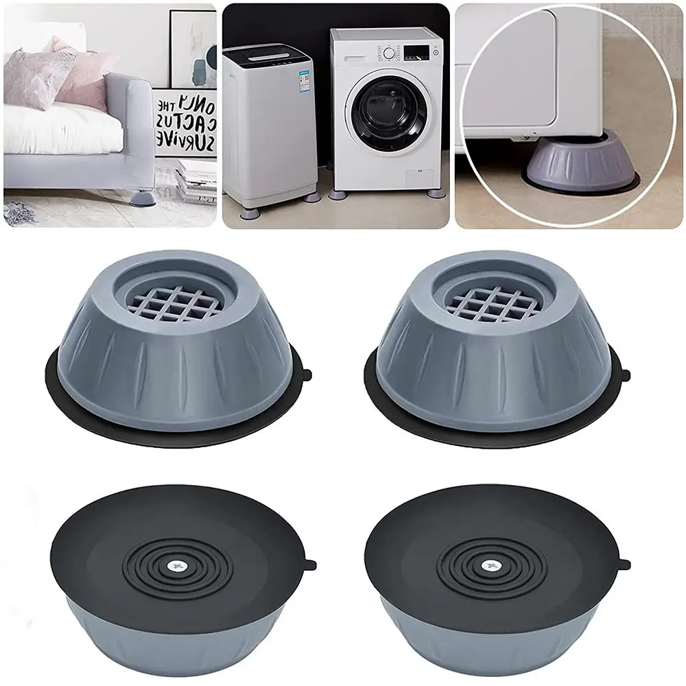 4pcs Universal Anti Vibration Stabilizer Damper Stand Washing Machine Feet Pads Refrigerator Base Furniture Raiser Support