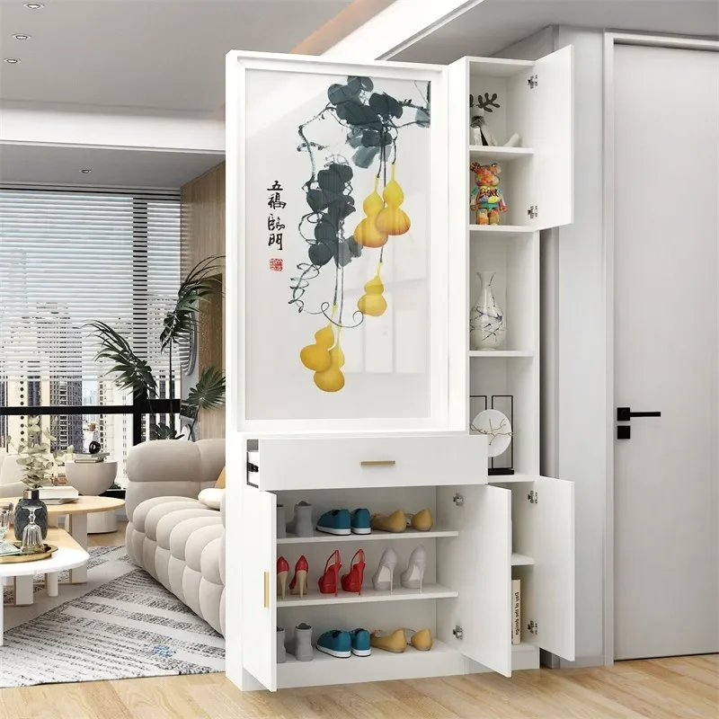 Modern Simple Light Luxury Wine Cabinet Shoe Storage Integrated Home Decor Screen Partition for Living Room Entrance Blocking