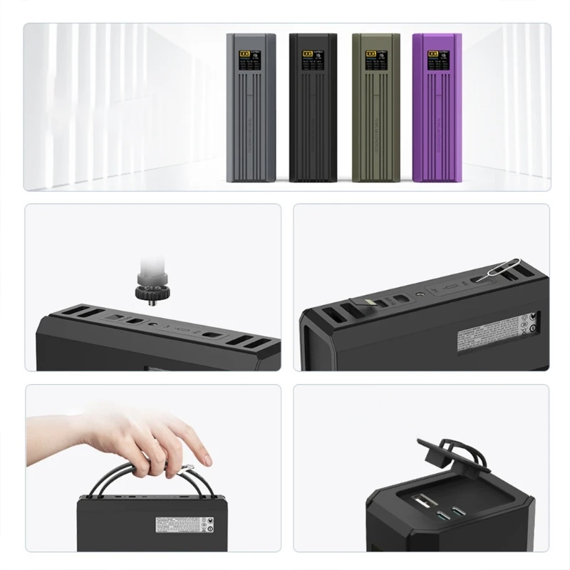 M17B PD240W Armazenamento carregamento rápido Type Type C com Silicone Caso Capa para 15 Powerbank