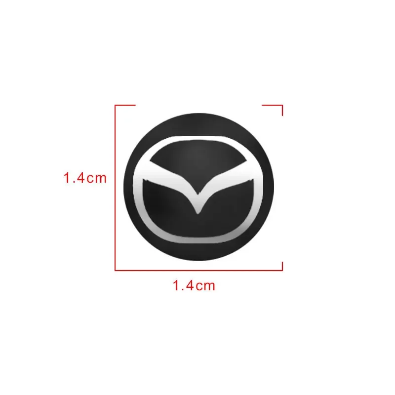 Car Goods 14MM Remote Car Key Stickers Emblem Accessories For Mazda 3 5 6 323 626 CX-3 CX-4 CX-5 CX-7 CX-9 Axela 6 RX8 7 MX3