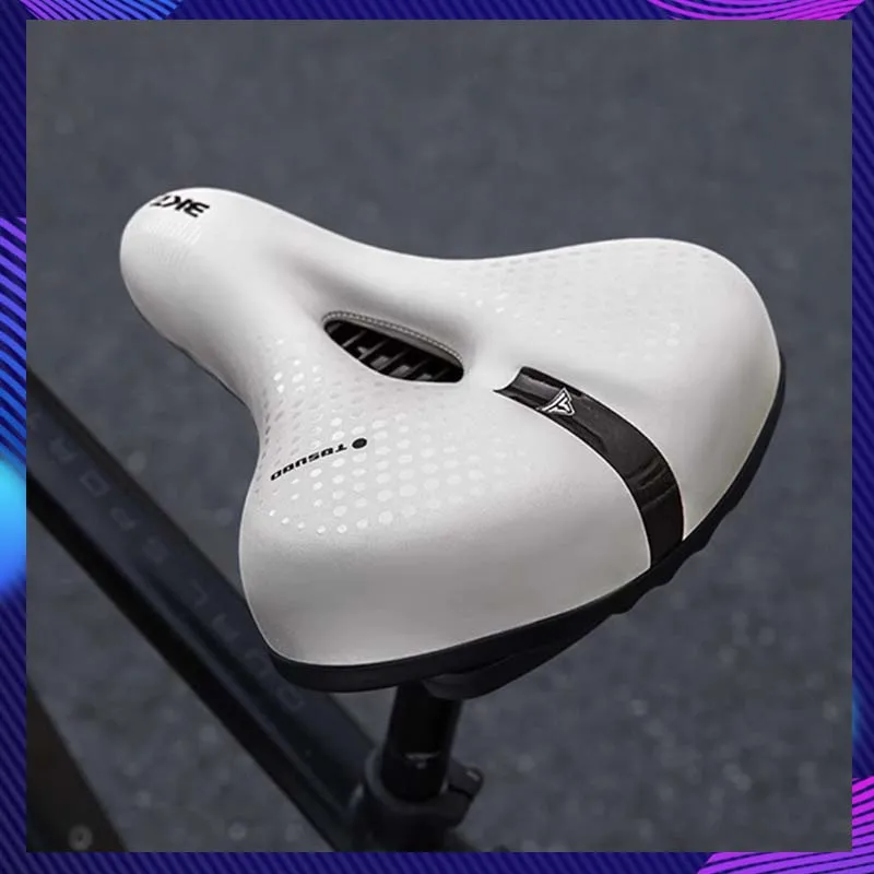 Bicycle Saddle Thickened Soft Comfortable High-Rebound Memory Foam Universal Seat For Mountain Road Bike Bicycle Parts Cycling