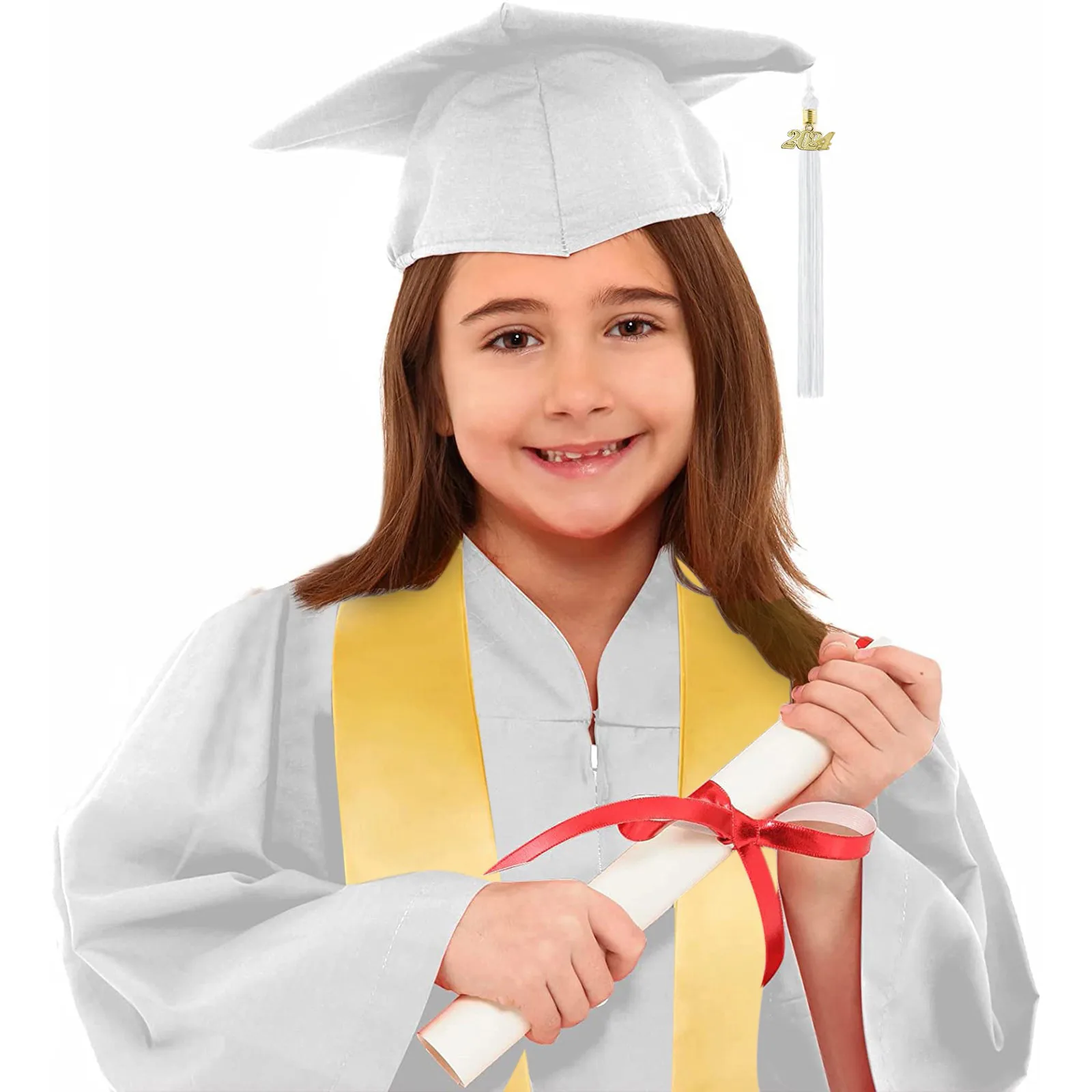 Kids Child Graduation Suit Kindergarten Graduation Clothing Cap Gown Preschool Graduation Gown Festival Clothing Costume Outfit