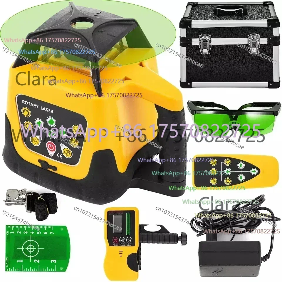 Green Beam Rotary  Leveler 500M Range Measuring  Level with Remote Control Water Proof Dust