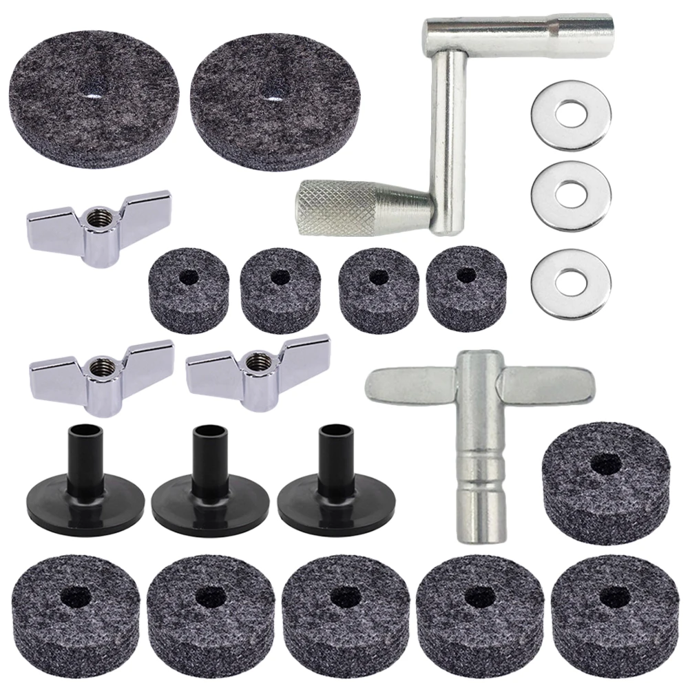 

1 set Nonslip Felt Pad Set Durable Grey MG02418 Cymbal Replacement Drum Set Supplies Accessories for Drum Kit Percussion