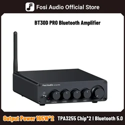 Fosi Audio Bluetooth Sound Power Amplifier BT30D PRO 2.1 Channel Amp Audio Reciver for Speaker Subwoofer 165Wx2 +350W