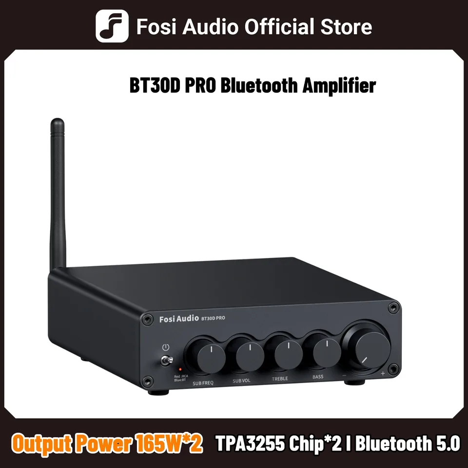 Fosi Audio Bluetooth サウンドパワーアンプ BT30D PRO 2.1 チャンネル