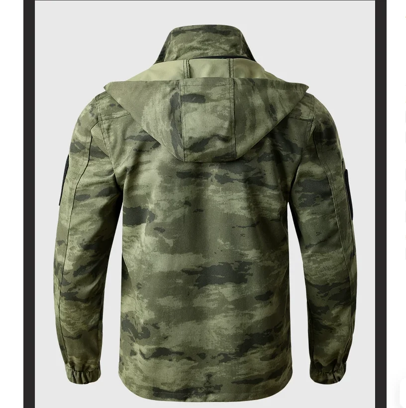 Spring and Autumn Outdoor Elastic workwear Set Multi Pocket Labor Protective Clothing