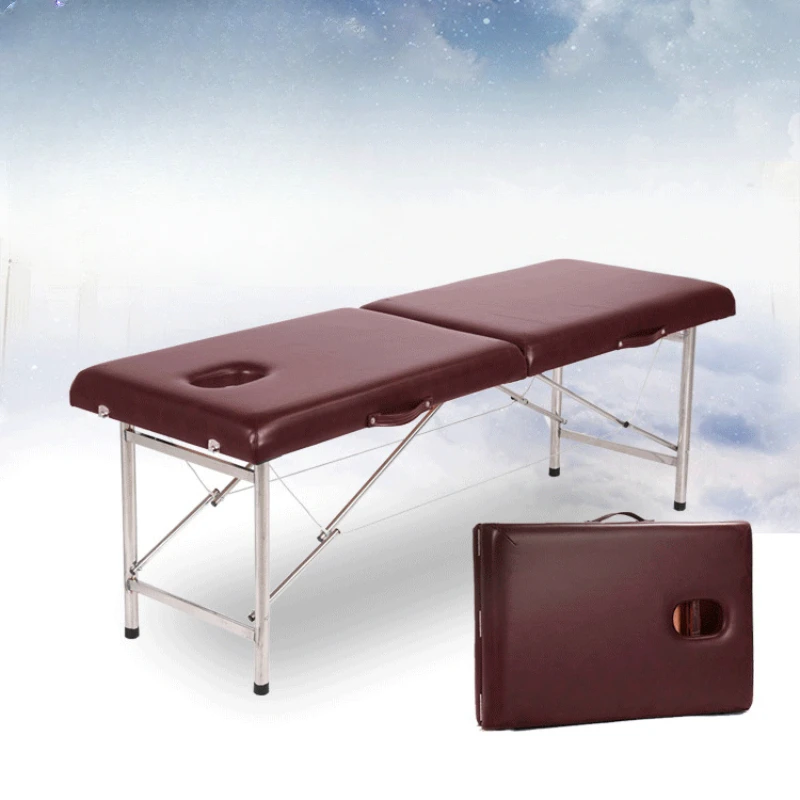 

Speciality Physiotherapy Massage Bed Folding Tattoo Portable Beauty Massage Bed Comfort Metal Lit Pliant Salon Furniture WZ50MB