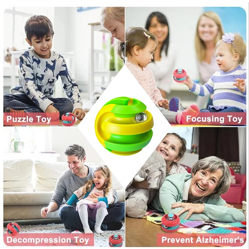Giocattolo con palla orbitale, giocattolo rotante con cubetti Fidget, come regali antistress e giocattoli creativi di decompressione, giochi puzzle per bambini