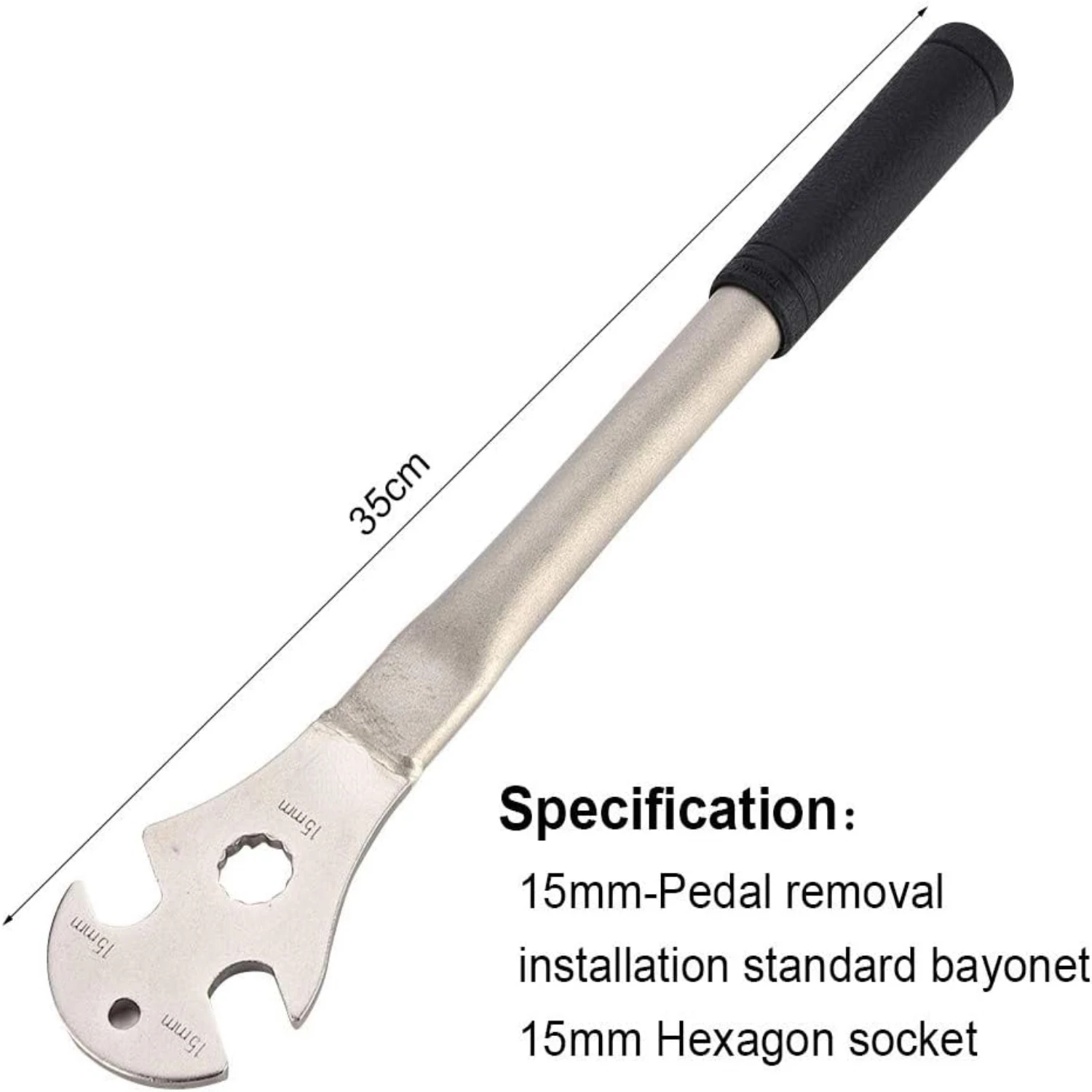 High-Quality Professional Grade Long Handle Pedal Wrench Tool - Heavy-Duty Construction for Efficient and Reliable Mechanics - I