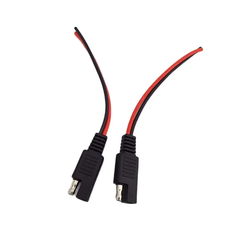 2PCS/Set DIY SAE Power Automotive Extension Cable 18AWG 10CM Solar Battery Plug Wire SAE Connector Cable Q1