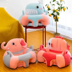 Juste de siège de soutien de canapé pour bébé, chaise en peluche pour apprendre à s'asseoir, bouffée de accent confortable pour tout-petits, lavable sans remplissage, 1PC