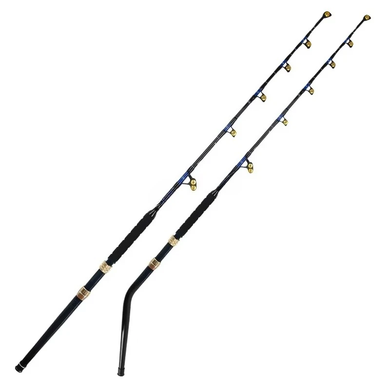 

Heavy Boat Fishing Trolling Rod for Straight and Bent Butt 6'6" 130LBS Deep Sea Tuna Saltwater Big Game Fishing Rod