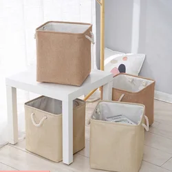 Linen Storage Basket Portable Large Capacity 2023 Big Storages Baskets Skin Care Products Foldable Miscellaneous Storaged Box