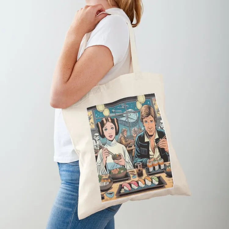 

Space Date（Leia and Han Solo） Tote Bag Women's handbag Women's tote bag women bag Custom
