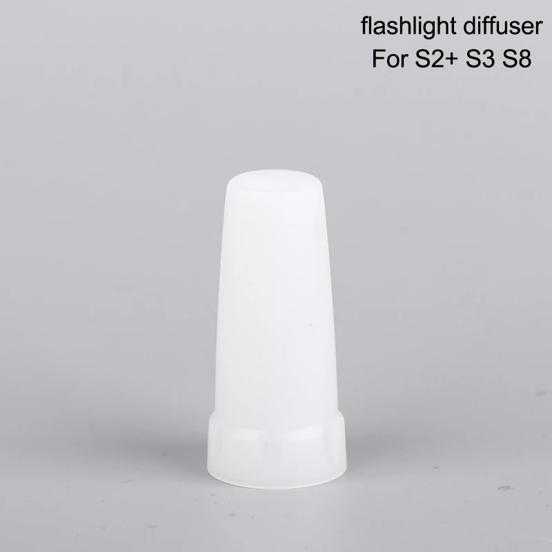 Compatible with S2 S3 S4 S5 S6 S7 S8 Flashlights, Max Inner Diameter 24.5mm White Flashlight Diffuser