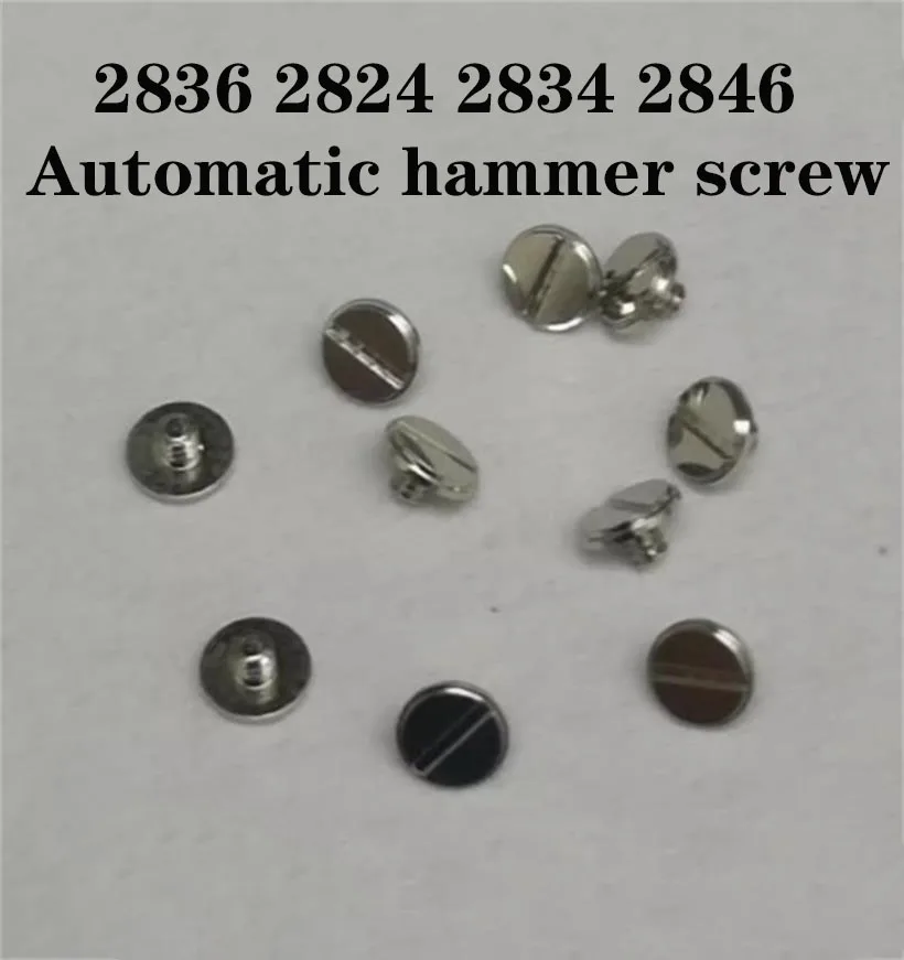 

10pcs Automatic Hammer Screws Suitable For 2836 2824 2834 2846 Mechanical Movement Automatic Hammer Screws Watch Accessories