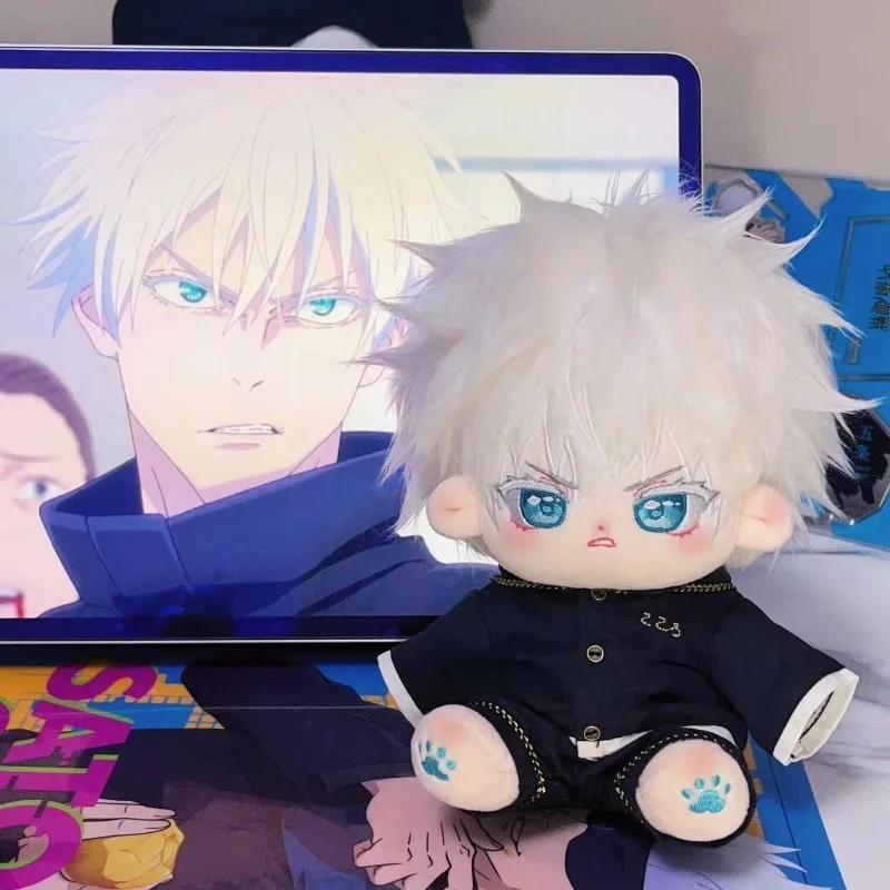 

Jujutsu Kaisen Gojo Satoru 20cm Cosplay Plush Doll Cotton Pendant Starfish Stuffed Body Key Chain Clothes Cotton Gift Xmas