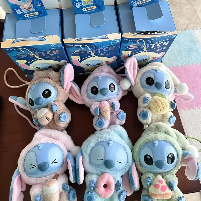 Stitch pelúcia bonito comer série boneca macia brinquedo colecionável dos desenhos animados periférico bonito mochila decoração engraçado chique meninas presentes
