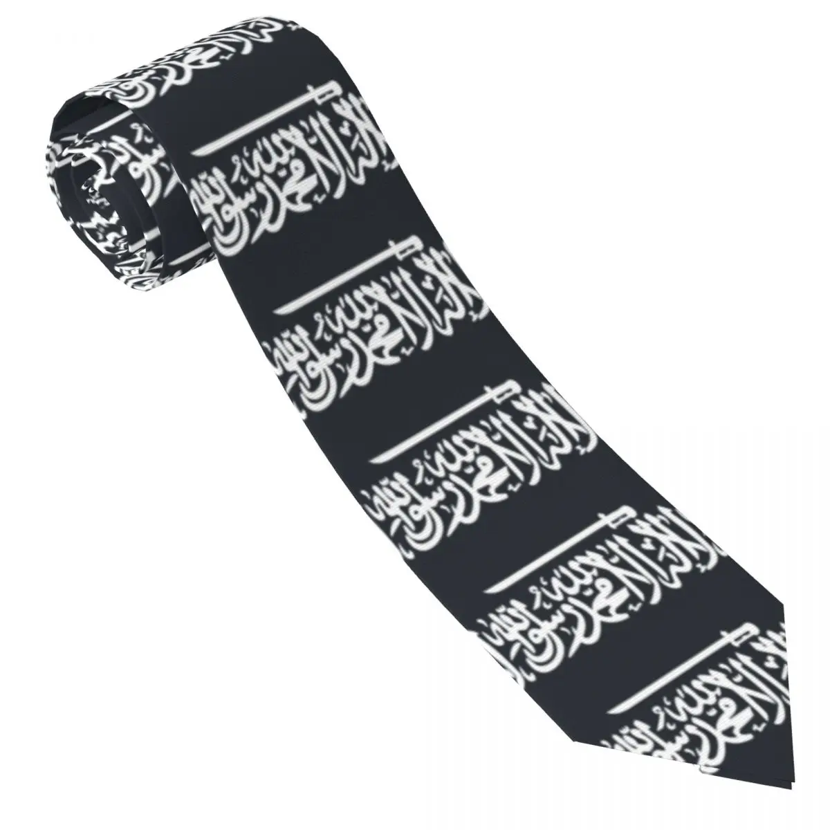 Mens Tie Kingdom Of Saudi Arabia Neck Ties Retro Trendy Collar Tie Custom DIY Daily Wear Quality Necktie Accessories