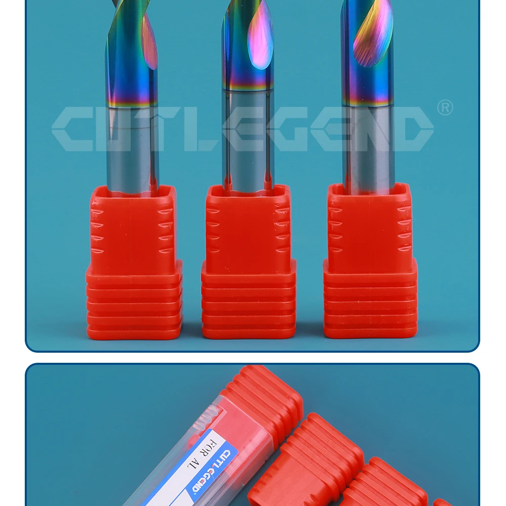 Hartmetall-Wolfram-Zentrierbohrer, Punktbohrer für Aluminium 60 ° 90 ° 120 ° 1-12mm Durchmesser Regenbogenbeschichtung Hohe Präzision & Haltbarkeit – Detail 6