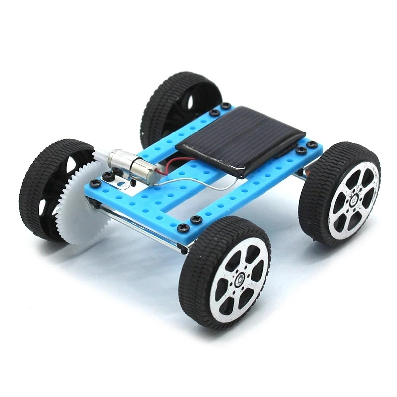 1Pcs Thousand Mercury Mini No. 2 Solar Car Kids DIY Handmade Assembled Science Experiment Toys Technology Small Production