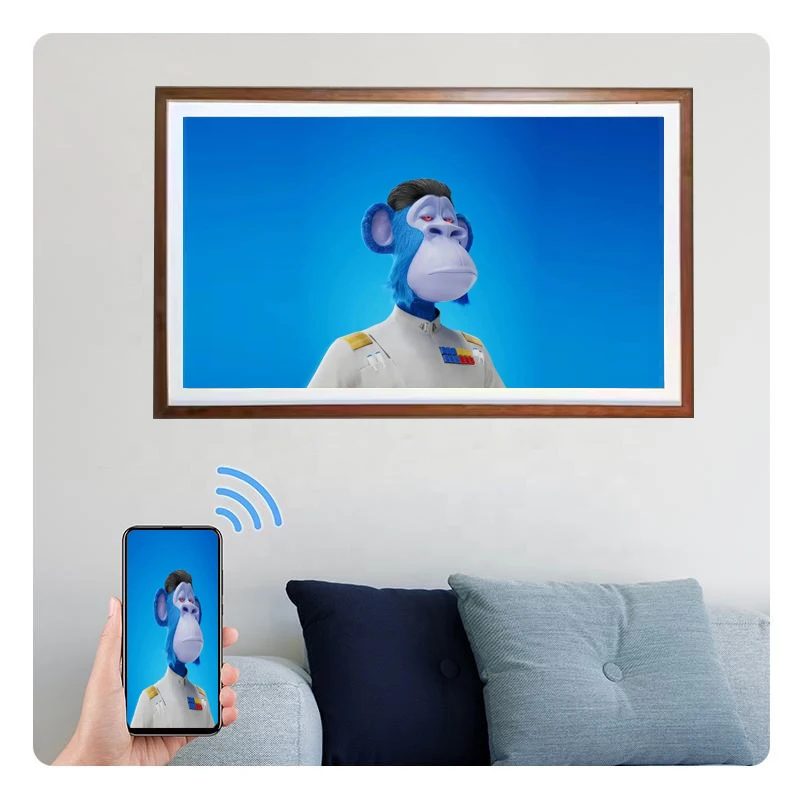 Hot Selling 32 43 49 Inch Large Digital Photo Frame Digital Photo Frame Wireless Android Wifi Picture Frames with Stand